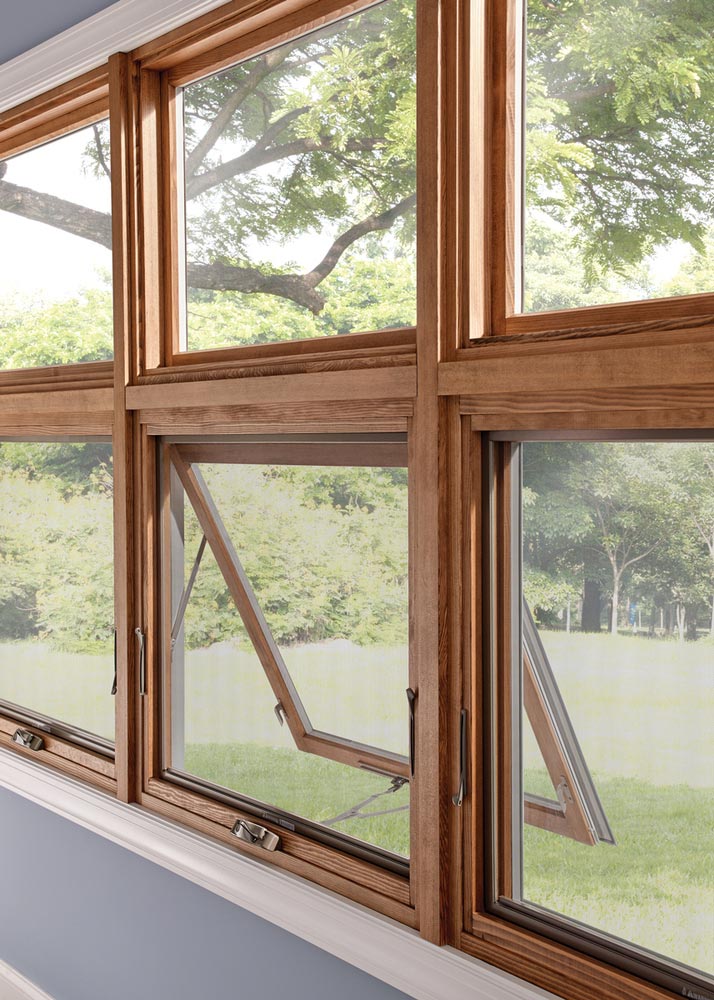 Suvremeni drveni prozori izrađuju se od višeslojnih ljepljenih elemenata