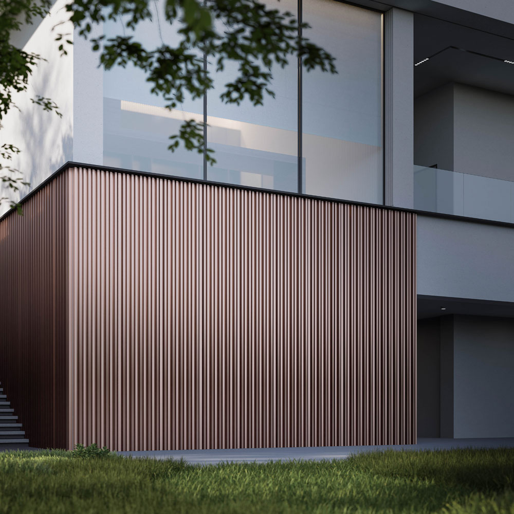 Tehnomarket CLAD aluminijski sustavi u eksterijeru / photo: Tehnomarket