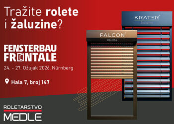 Roletarstvo Medle na sajmu Fensterbau Frontale 2026 / baner: Roletarstvo Medle