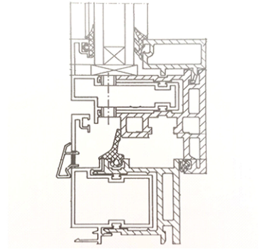 Slika 18. Konstrukcija aluminij-PVC-U