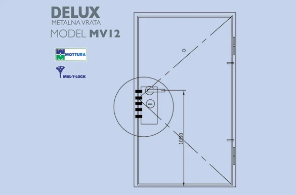 Delux metalna vrata mv12