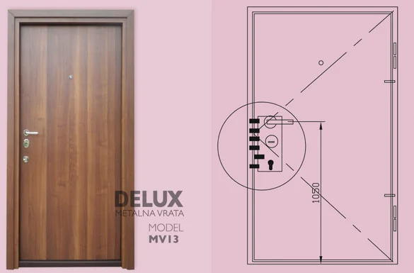Delux metalna vrata MV13