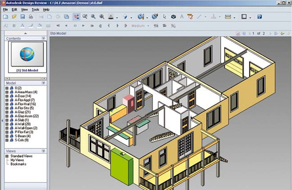 Autodeskov presek kuće