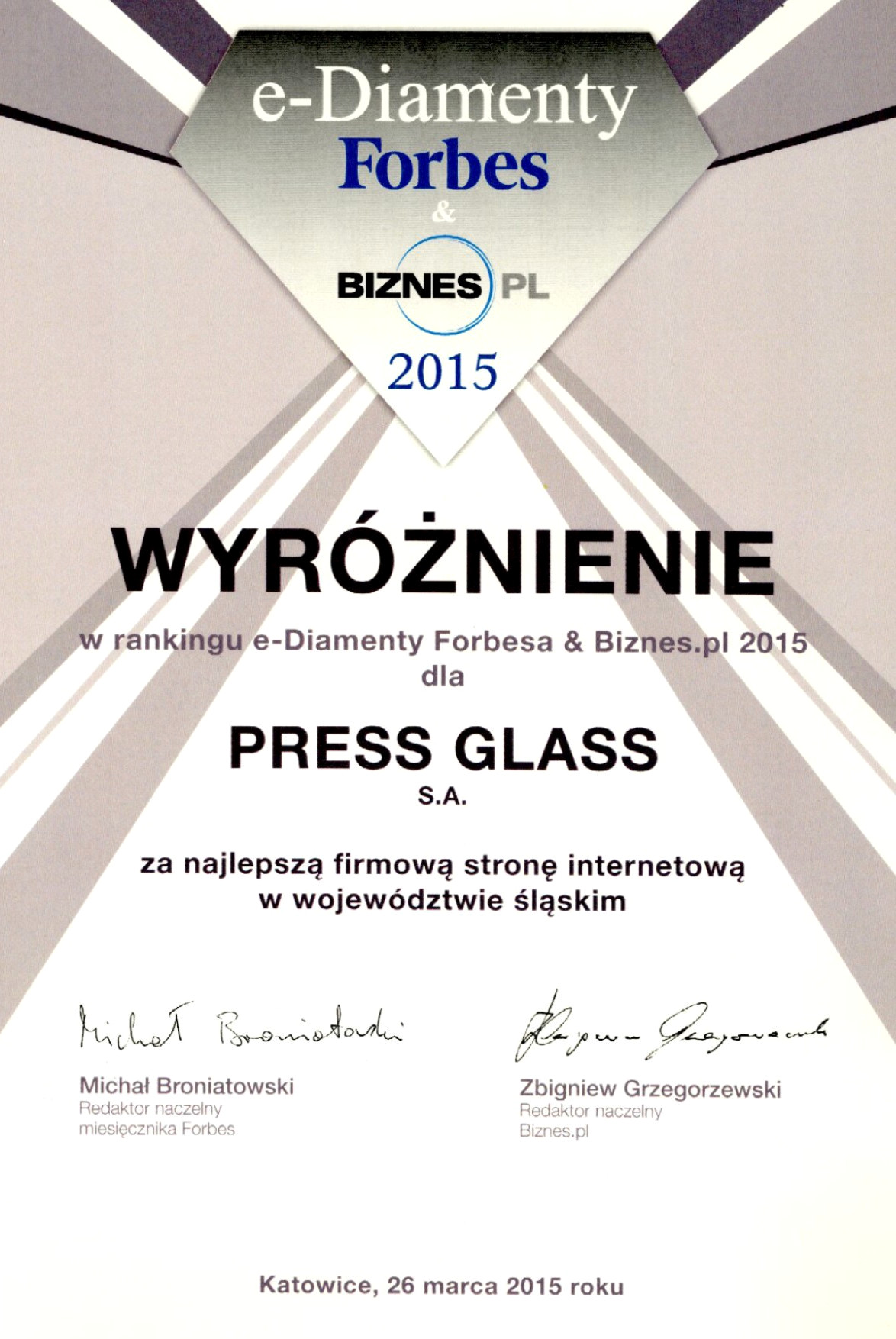 Forbes & Biznes.pl e-Diamond