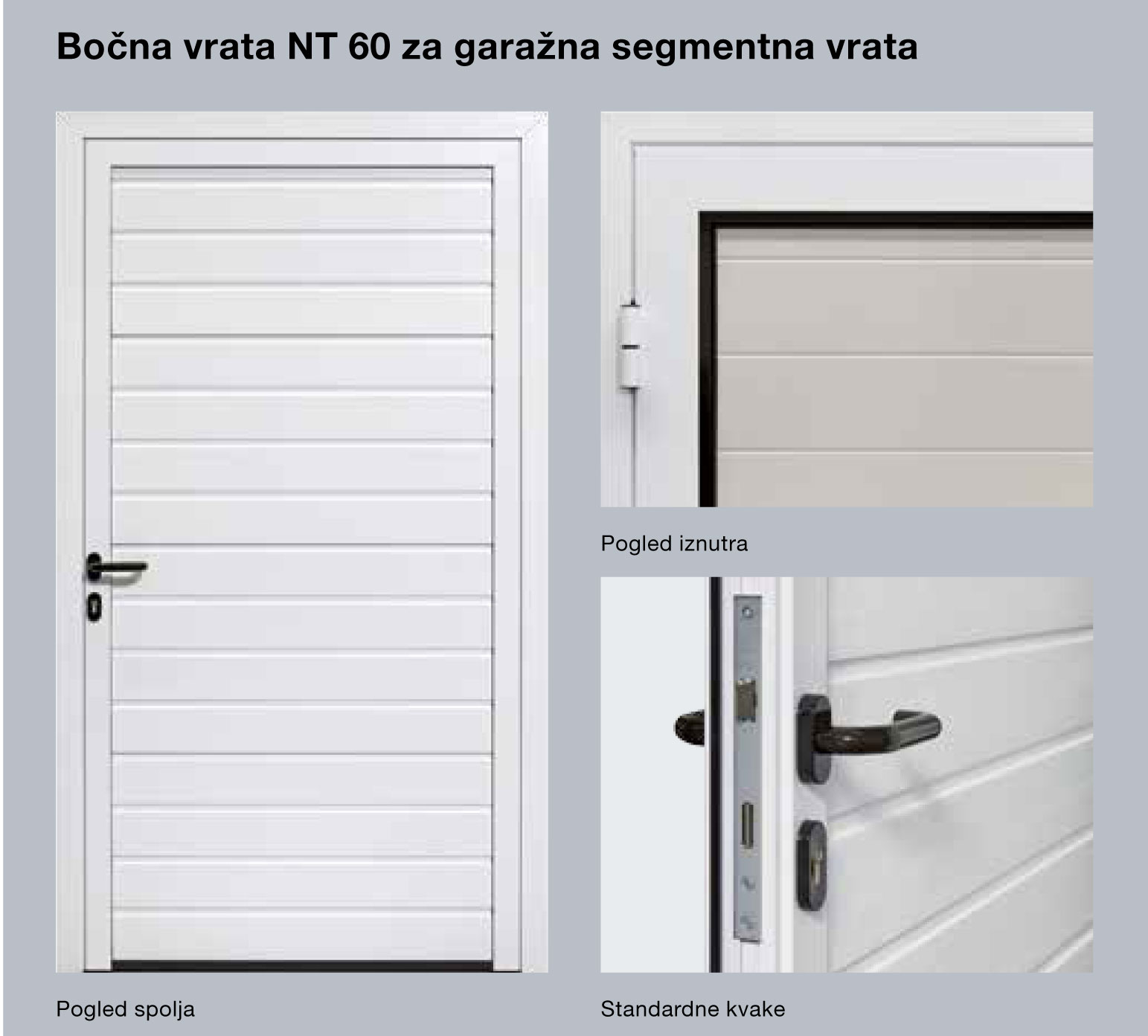 Bočna vrata NT 60 za garažna segmentna vrata