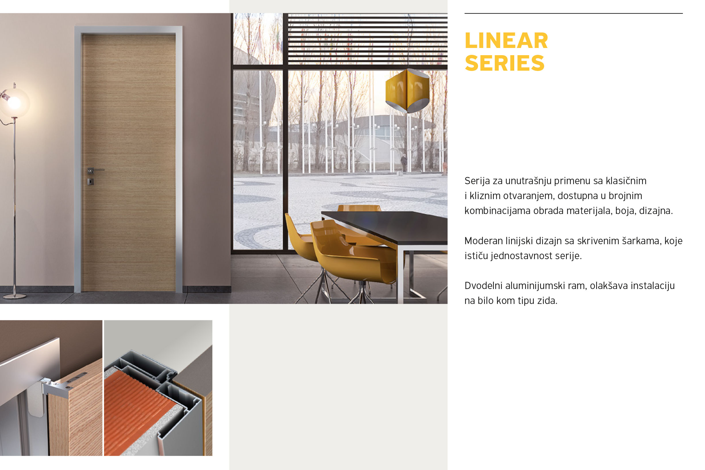 Alumil Interior vrata - Linear series