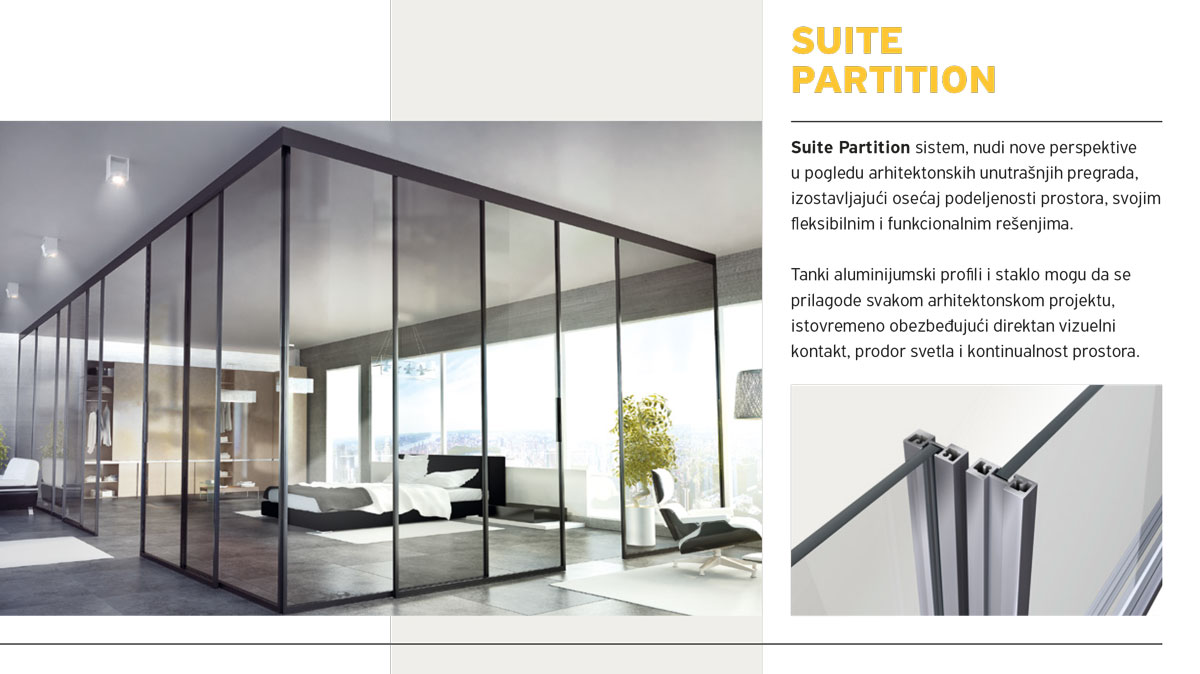Alumil Interior vrata - Suite Partition