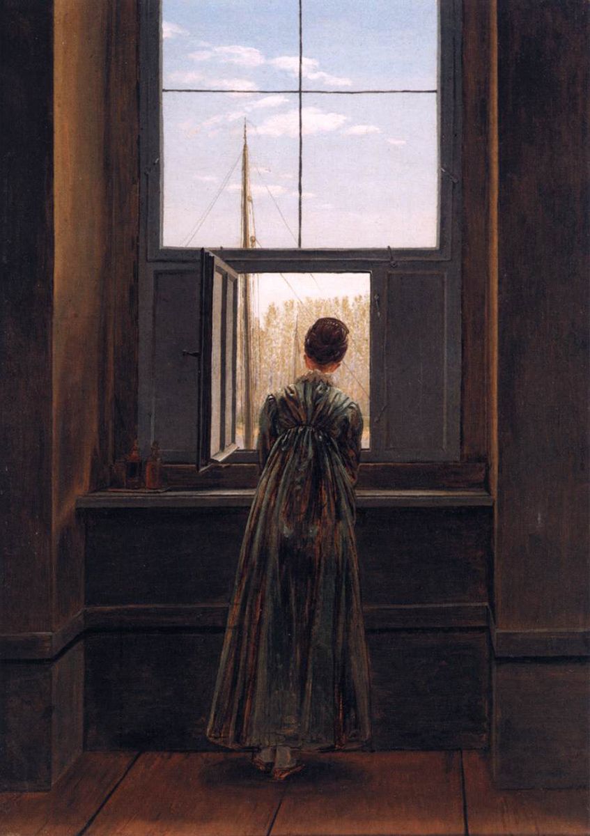 Umetnik - Caspar David Friedrich, Woman at a Window, 1822