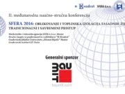 SFERA 2016: Oblikovanje i toplinska izolacija fasadnih zidova: Tradicionalni i savremeni pristup SFERA 2016