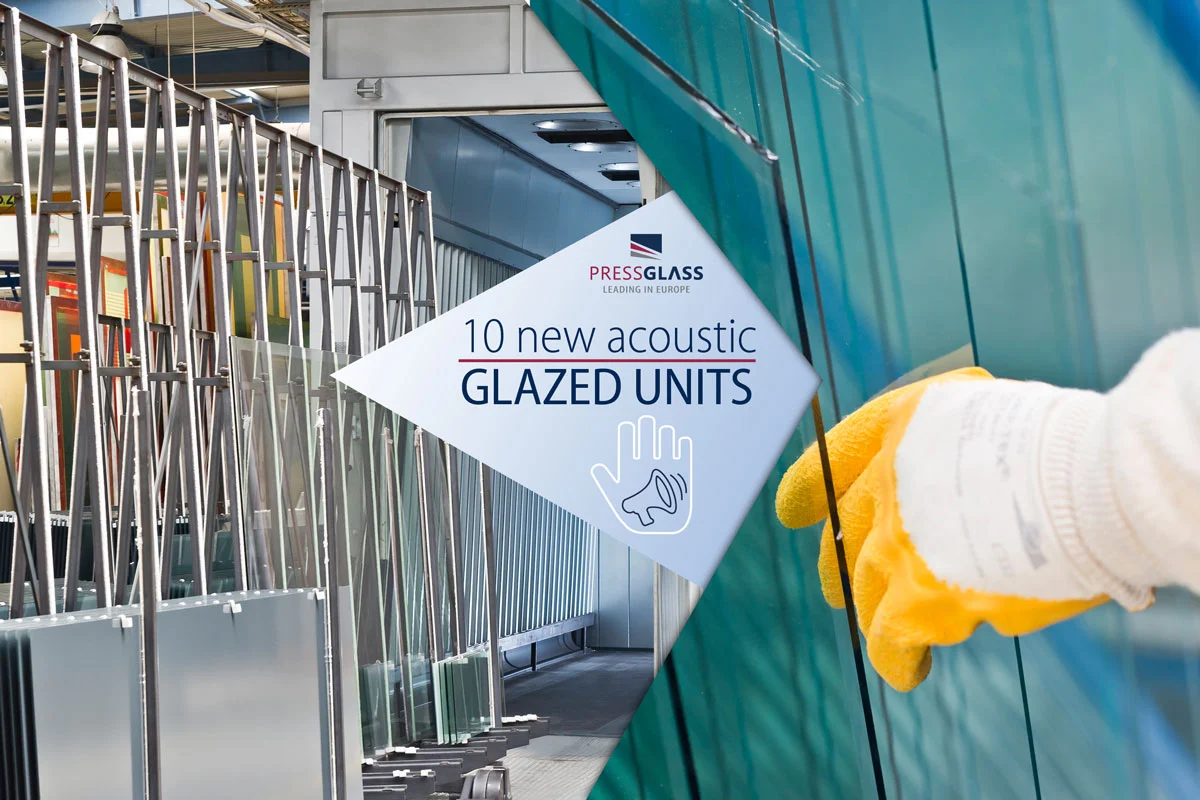10 NOVIH zvučno izolovanih glaziranih jedinica stakla u ponudi PRESS GLASS kompanije