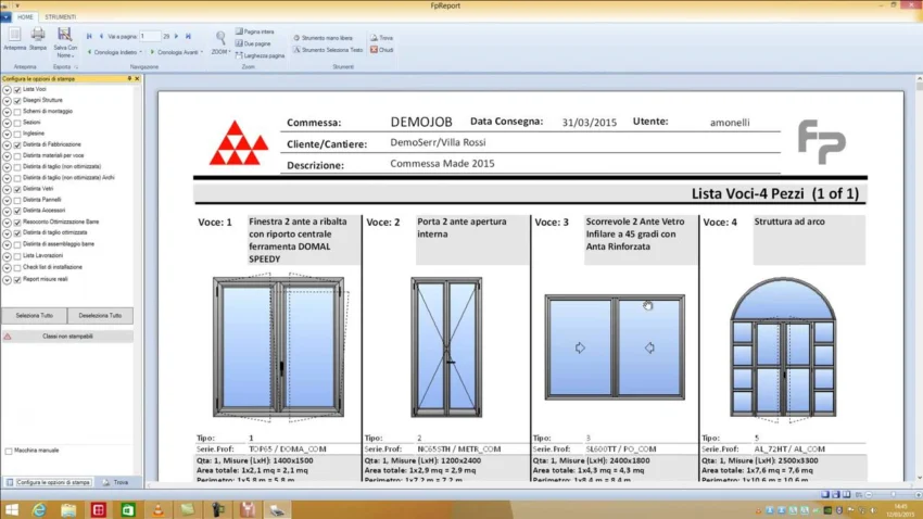 FP Suite je program za projektovanje i proračunavanje vrata i prozora