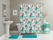 Zavese za kupatilo - cvetni motivi