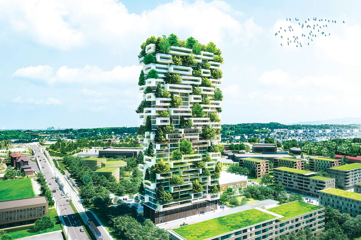 Zelene fasade - Projekat: “Vertical forest”, arhitekta Stefano Boeri, Švajcarska