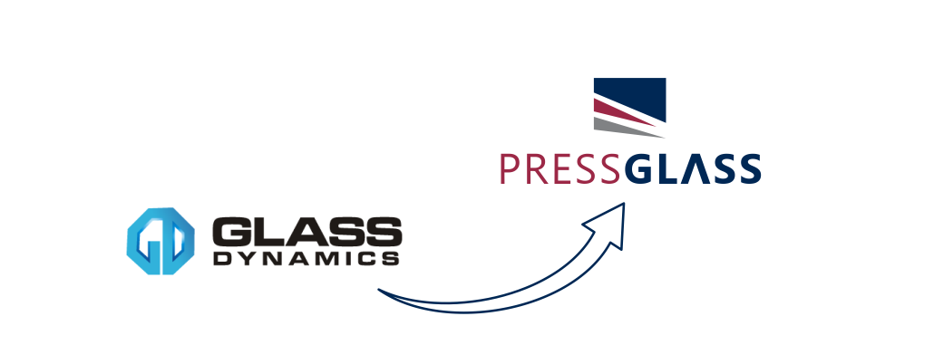 Glass Dynamics to PRESS GLASS logo