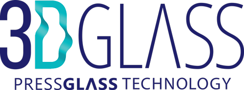 3D glass logo