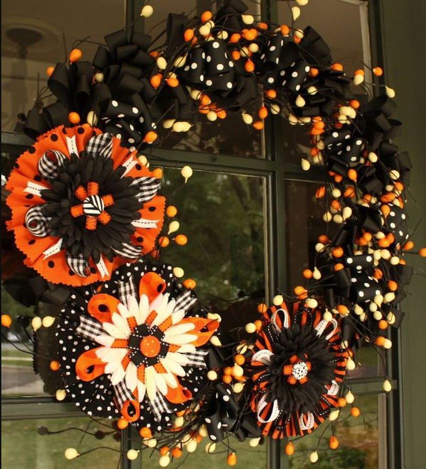 Halloween venac cvetovi