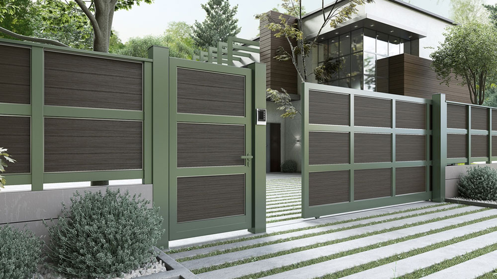 Aluminijumski sistem konstrukcije ograda sa drvenim panelima