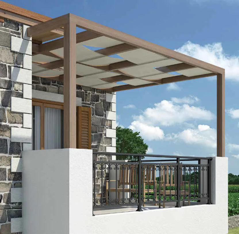 Moderne pergole sa platnenim krovom za vaš dom