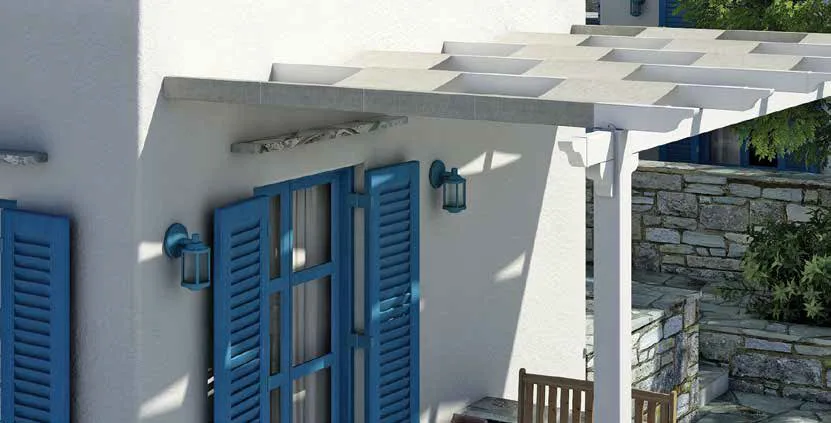Pergola sa platnenim krovom