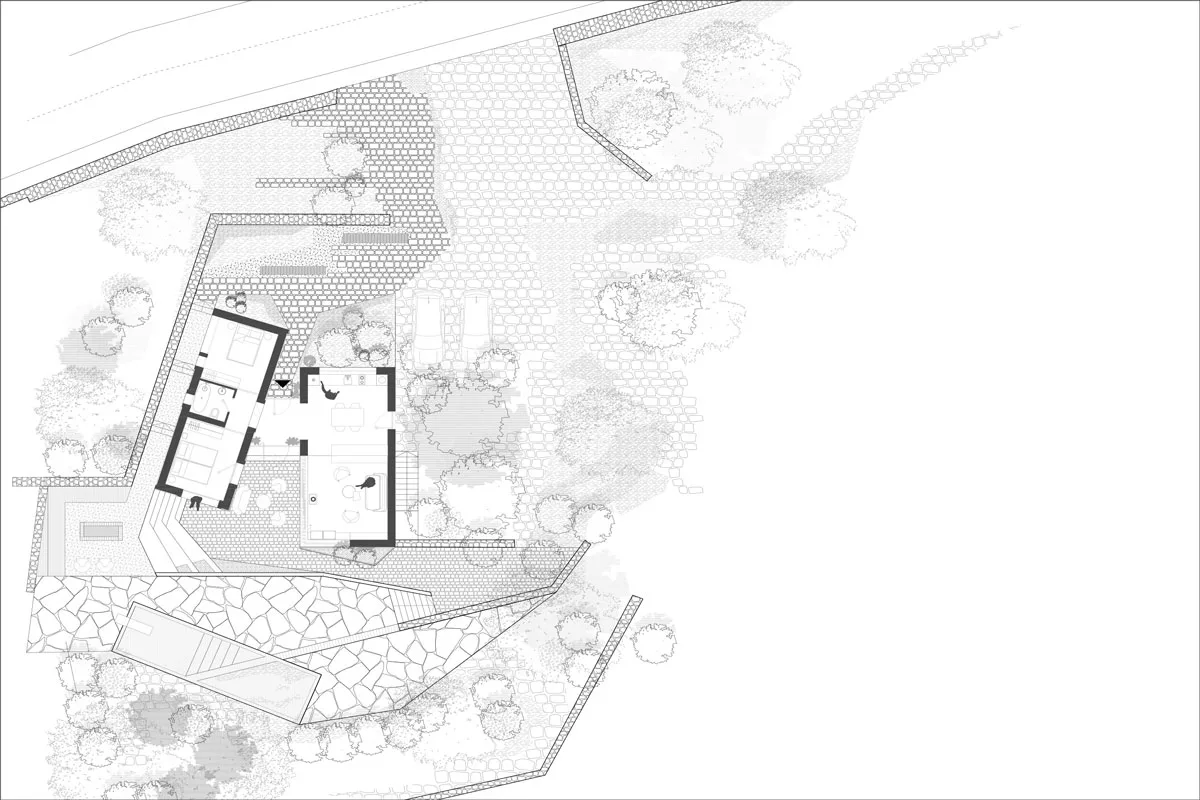 Skica: Fruškogorska kuća TIP 1 / autor projekta: Unknown Studio