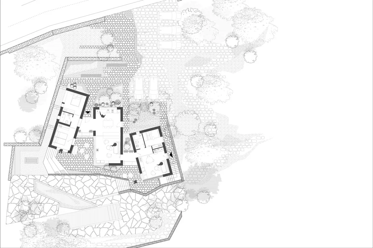 Skica: Fruškogorska kuća TIP 2 / autor projekta: Unknown Studio