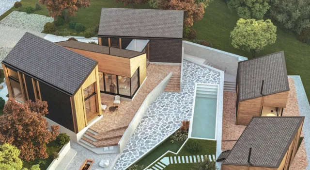 3D render: Fruškogorska kuća TIP 1 / autor projekta: Unknown Studio