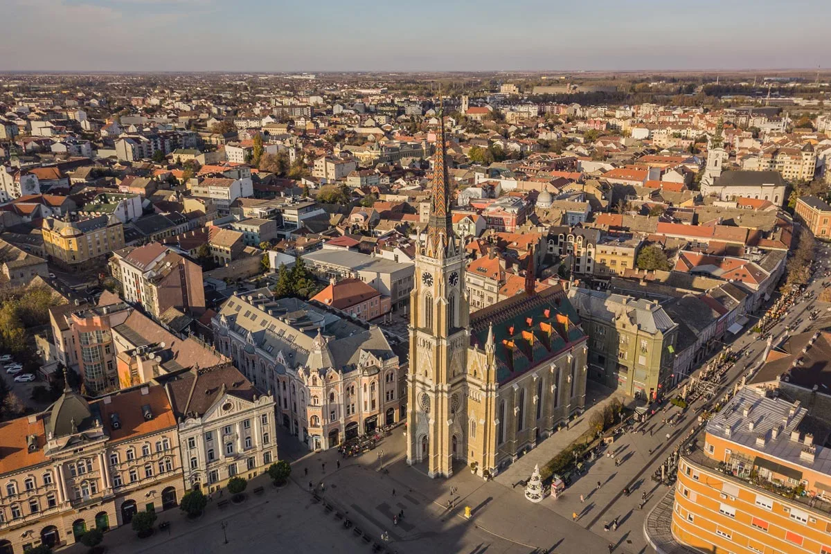 Panoramski pogled na Novi Sad