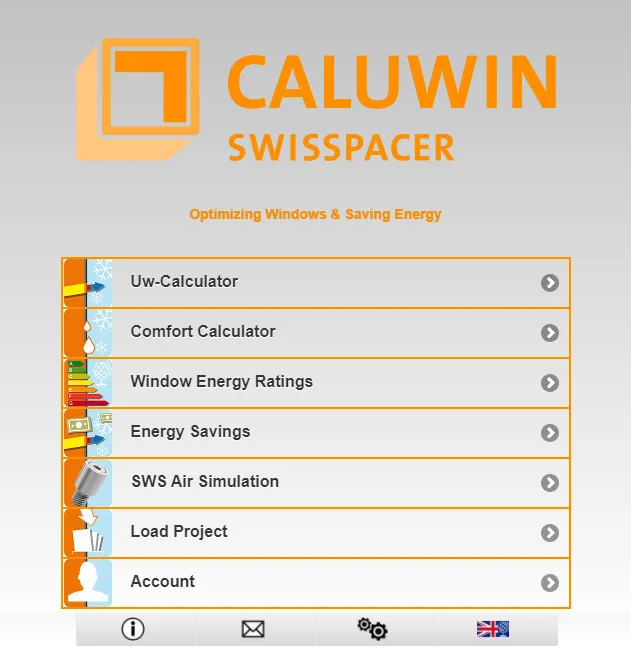 Caluwin ima jednostavan i intuitivan korisnički interfejs