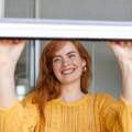 Žena spušta komarnik na prozoru / foto: freepik.com
