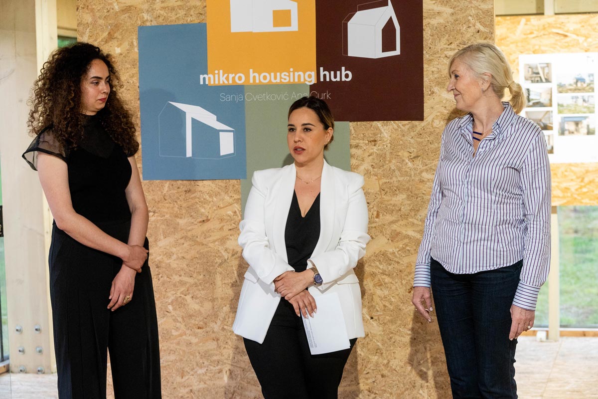 Otvaranje izložbe "Mikro Housing Hub" / foto: Aleksandar Gazibara