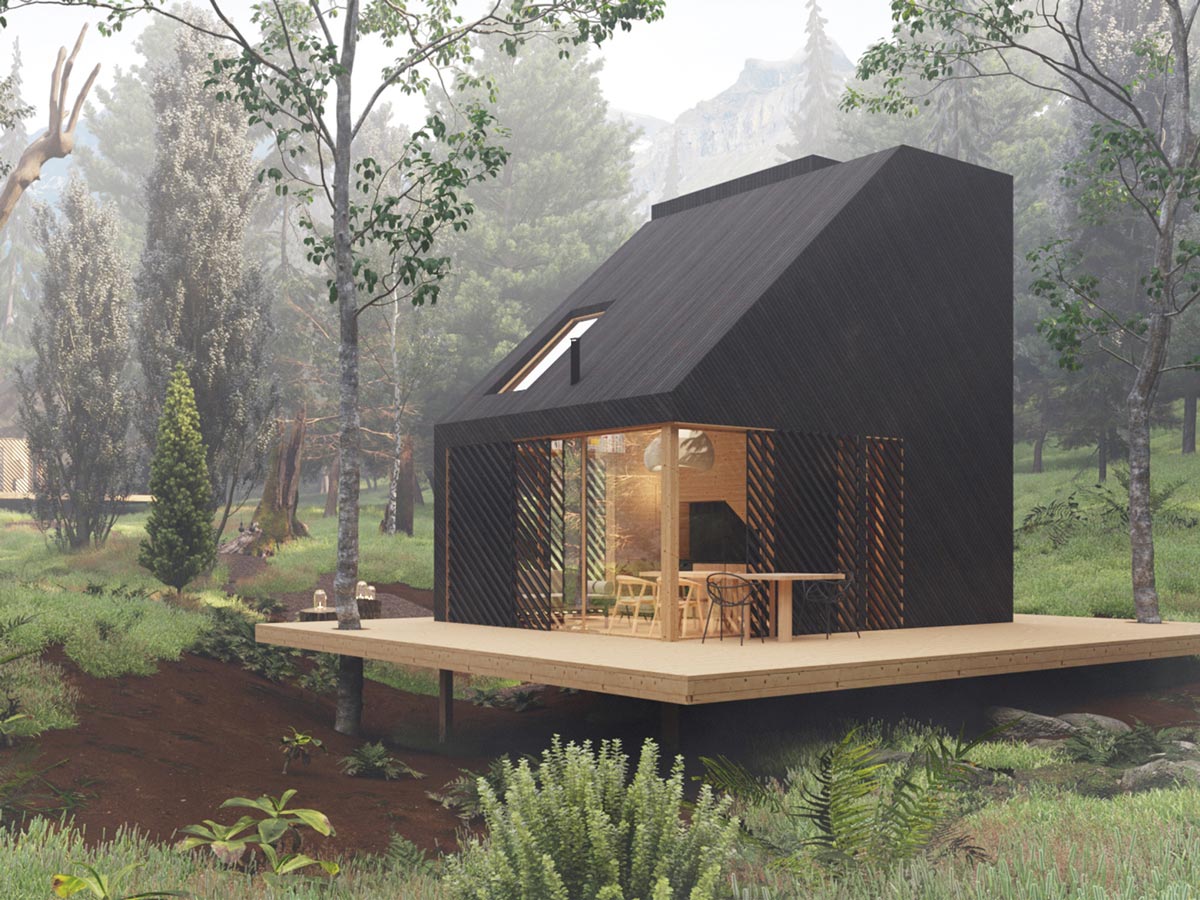 Kuća Darkforest / vizualizacija: Mikro housing hub