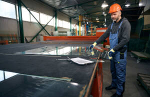 Ultra-tanko staklo: Proizvodni izazovi i nove tehnologije brušenja Radnik u industrijskom pogonu stakla