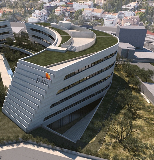 ELVIAL u novoj inovativnoj zgradi PwC Grčke u Marusiju – Atina / foto: ELVIAL