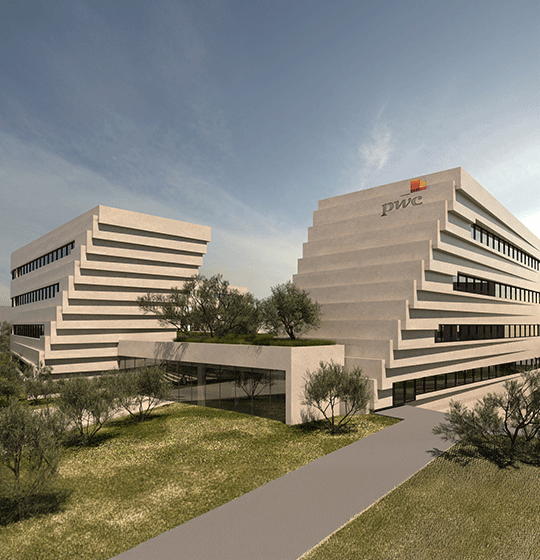 ELVIAL aluminijumski sistemi na zgradi PwC u Marusiju / foto: ELVIAL