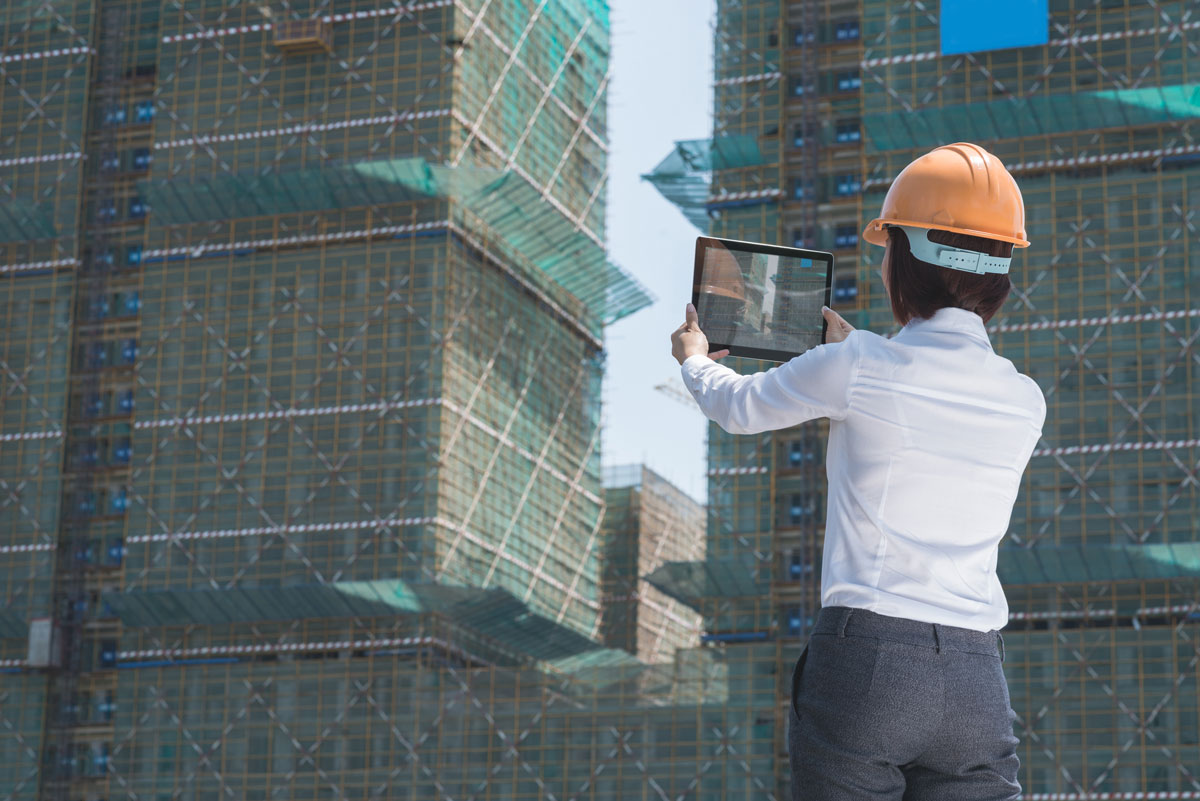 Projektant na gradilištu