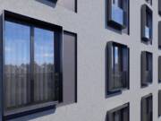 VISTA EDGE – Minimalizam, sigurnost i preciznost u jednom sistemu VISTA EDGE francuski balkon na stambenoj zgradi