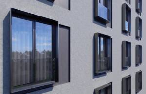 VISTA EDGE – Minimalizam, sigurnost i preciznost u jednom sistemu VISTA EDGE francuski balkon na stambenoj zgradi