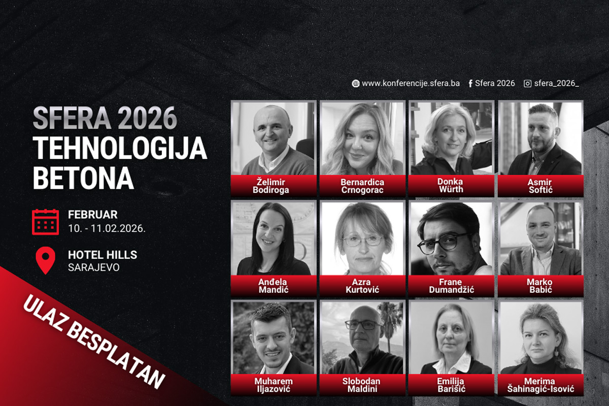 Sfera 2026: Tehnologija betona - Vrhunski stručnjaci iz regije na konferenciji / foto: Sfera d.o.o.