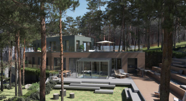 Pogledajte kako će izgledati vila na Avali od 780 m2 okružena šumom! projekat: Vila na Avali / autor projekta: Arhitektonski biro BIONIQUE / 3D vizualizacija: Arhitektonski biro BIONIQUE