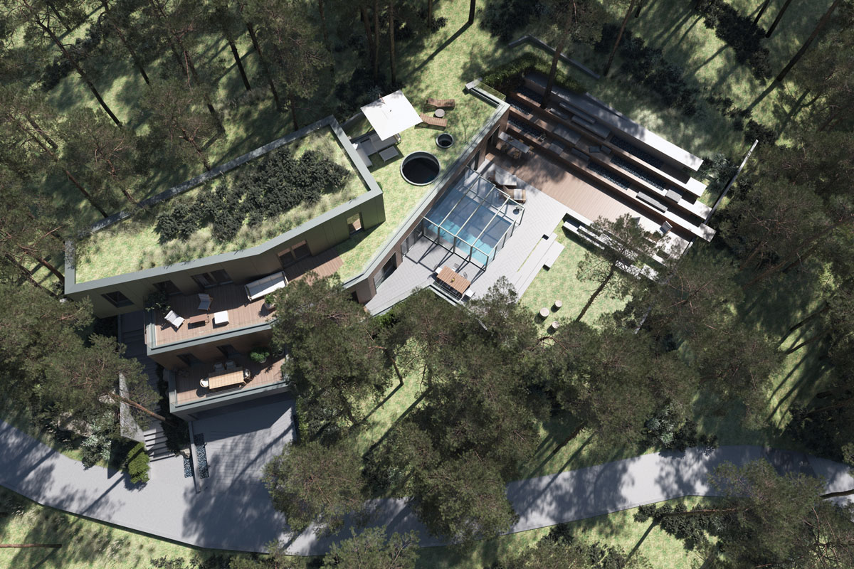 projekat: Vila Shah / autor projekta: Arhitektonski biro BIONIQUE / 3D vizualizacija: Arhitektonski biro BIONIQUE