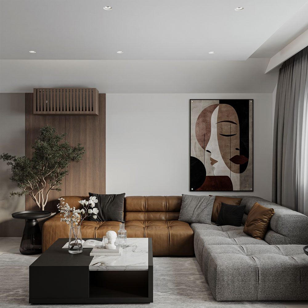 Stan u Banja Luci, enterijer / 3D render: Artéco Interiors