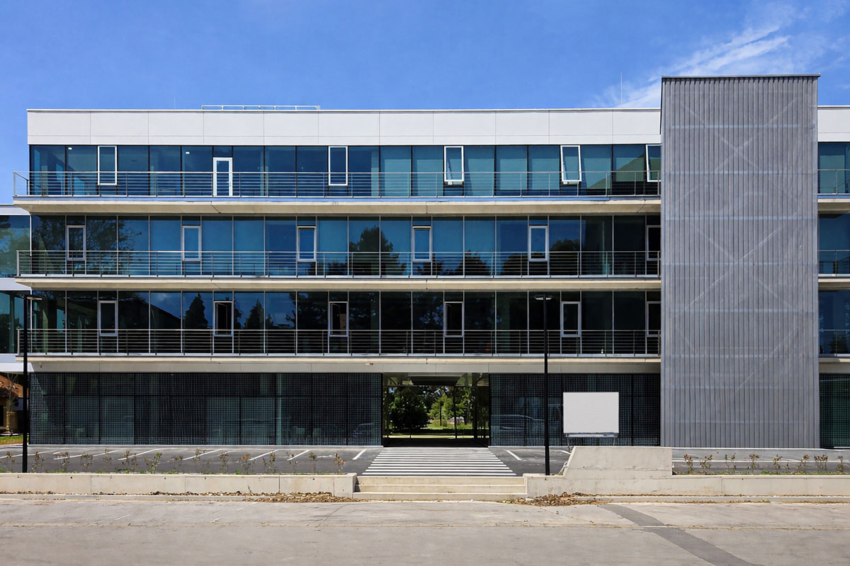 Staklena fasada na NTH Mobile / foto: Kristal d.o.o.