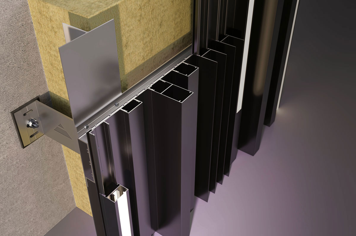 Tehnomarket CLAD aluminijumski sistemi, presek / foto: Tehnomarket