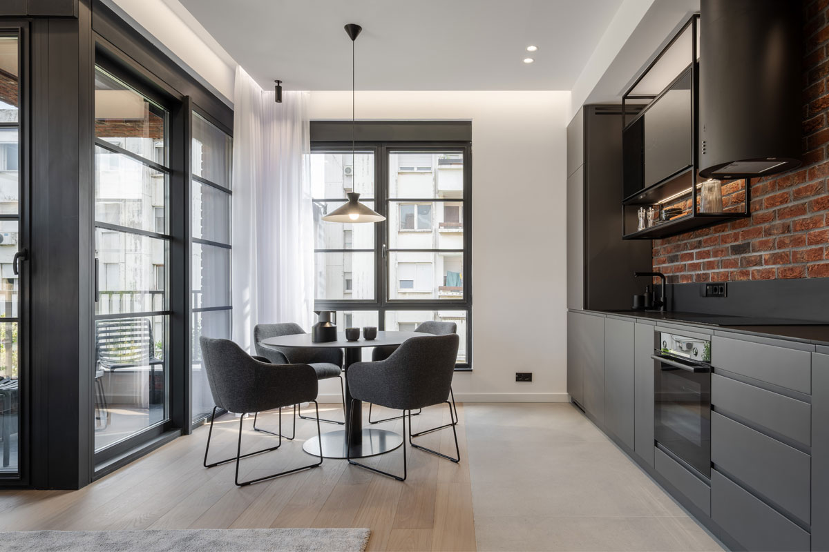 projekat: CU4, enterijer trpezarije i kuhinje / autor projekta: mycode. / foto: Miloš Martinović