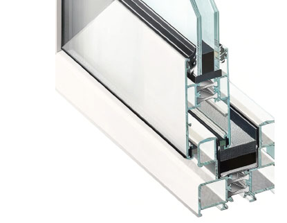 11. Sistem za klizno otvaranje od profila sa poliamidnim lamelama