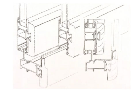 16. Sistem za klizno otvaranje od profila sa toplotnim prekidom aluminijum-drvo